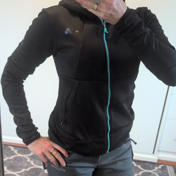 The North Face Tops - The North Face Black Tech Hoodie